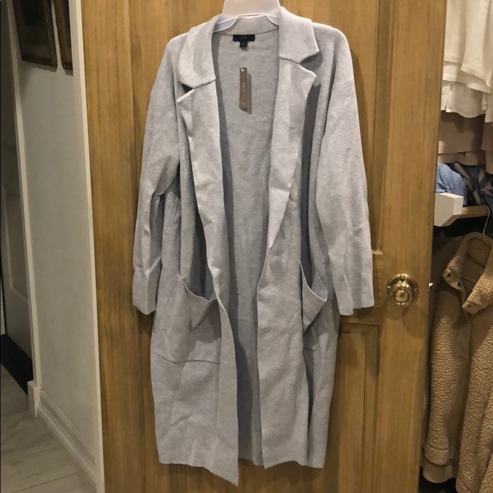 J Crew sweater trench